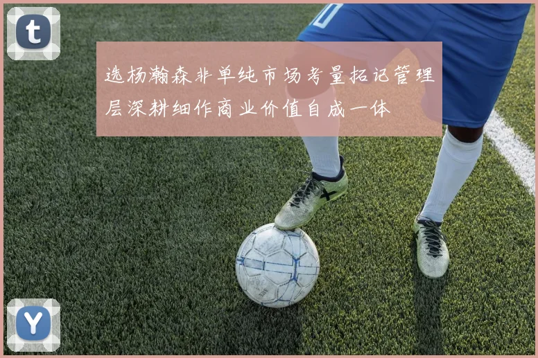 选杨瀚森非单纯市场考量拓记管理层深耕细作商业价值自成一体
